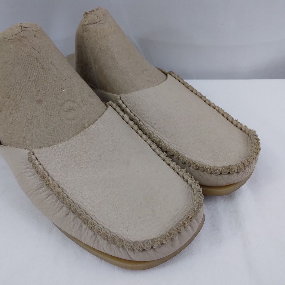 Soul Of Africa Leather Slide Mules Shoes Boho Minimalist Women's Size 37 US 6.5 - Picture 2 of 7